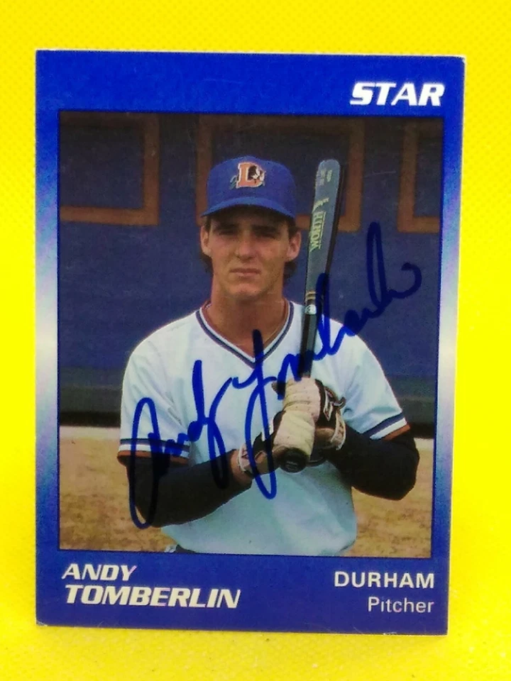 Andy Tomberlin 1989 Star #74 PERSONAL AUTOGRAPH - Image 1 of 1
