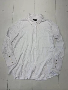 Alina Mae Maternity Womens White Long Sleeve Button Up Size XL - Picture 1 of 6