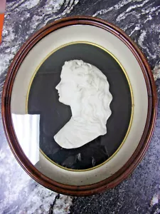 Sagoma cammeo porcellana vittoriana da appendere a parete - Foto 1 di 4