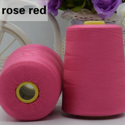 8000 Yard Overlocker Sewing Thread Embroidery Machine Line Quilting Single White - Image 1 of 4