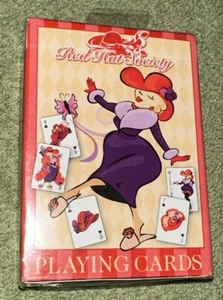 Red Hat Society Playing Cards Bicycle Factory Sealed - Picture 1 of 8