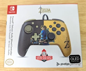 PDP Deluxe Audio Wired Controller for Nintendo Switch: Zelda Breath Of The Wild - Picture 1 of 8