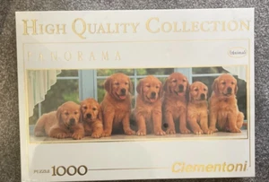 Clementoni Labrador Puppies Dogs 1000 Piece Jigsaw Puzzle New Sealed 98 cm x 33 - Picture 1 of 2