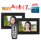 1V2 7inches IR WIFI Video Doorbell Visible Intercom APP Camera 1080P 100-240 SG5