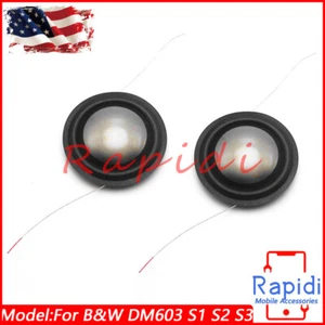 2PCS For B&W ZC12092 CDM 1NT 7NT 9NT DM603 S1 Titanium Diaphragm Dome Tweeter 8Ω - Picture 1 of 4