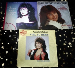 SUSAN SCHUBERT * 3 Singles ua. VIEL ZU HEISS (CV "You win again") * SEHNSUCHT - Bild 1 von 1