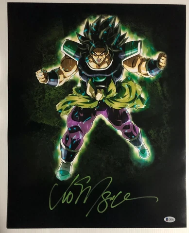 Vic Mignogna Signed Autographed 16x20 Photo Dragon Ball Z Super Broly BECKETT 14 Cover