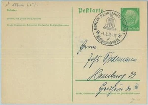 68140 - ALEMANIA - PAPELERÍA POSTAL - 1.8.1936 matasellos olímpicos: BERLÍN a - Imagen 1 de 1