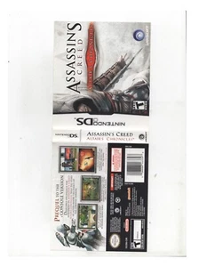Assassins Creed Nintendo DS ARTWORK ONLY Authentic NO TRACKING - Picture 1 of 1