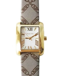 MICHAEL KORS MK2990 Uhr Emery 3-Zeiger-Werk Empire-Jacquard braun gelbgold NEU - Bild 1 von 8