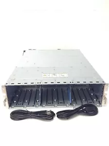 EMC STPE15 15 Bay Storage Array w/2x 110-140-102B/2 x slic20/slic12/2x PSU WORKS - Picture 1 of 11
