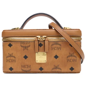 MCM MYZ8AVI01CO001 Rockstar Vanity Case 2 way bag cognac - Picture 1 of 10