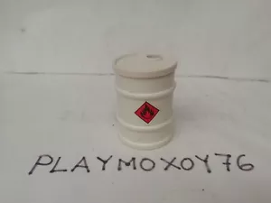 PLAYMOBIL. TIENDA PLAYMOXOY76. BIDON BLANCO MERCANCIA INFLAMABLE. - Picture 1 of 1