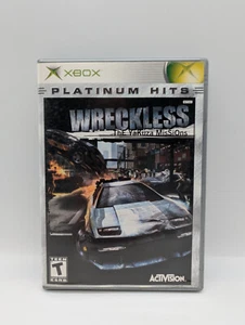 Wreckless: The Yakuza Missions (Xbox, 2002) VERY GOOD COMPLETE! PLATINUM HITS - Picture 1 of 3