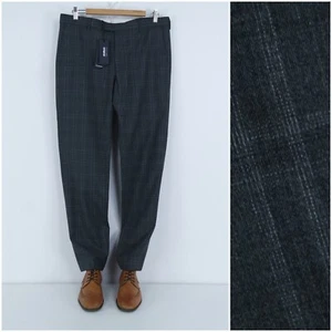 Mens Trousers 36 Waist 31 Leg STRELLSON Dress Suit Check Grey Pants Slacks - Picture 1 of 17
