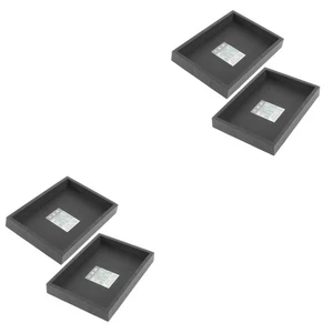 4 Pcs  Flowerpot Trays Rectangular Water Plate Flowerpot Holders Bonsai Bases - Picture 1 of 12