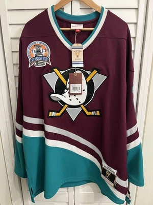 Jersey Para Hombre Anaheim Ducks NHL Vintage Púrpura-Jean-Sebastien Giguere-Talla XL Foto 1 de 4