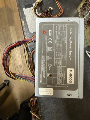 ALIMENTATORE SILENZIOSO PER PC DESKTOP 500W ATX VENTOLA 12CM ON/OFF NBPS500 - Immagine 1 di 3