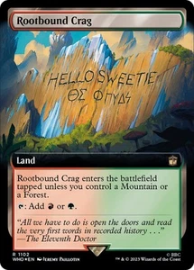 🧙Rootbound Crag 1102 Surge Foil WHO Dr Who MTG - Picture 1 of 2