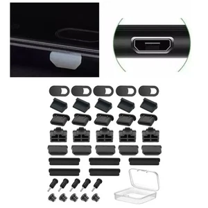 Outils Anti Poussière Silicone Pack de 40 protections femelles USB A type pour appareils - Photo 1/20
