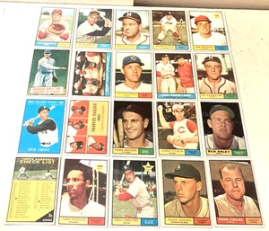 1961 Topps Walter Johnson (HOF) #409+F. Tarjetas de béisbol Robinson+More (20) ¡EXCELENTE/COMO NUEVAS! - Imagen 1 de 17