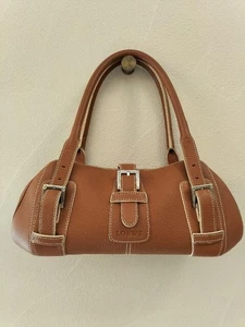 LOEWE Hand Bag Tote Purse Senda Leather Light Brown Authentic - Picture 1 of 24