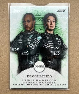 Lewis Hamilton & George Russell /99 | Topps Eccellenza 2024 Mercedes F1 Formel 1 - Bild 1 von 1