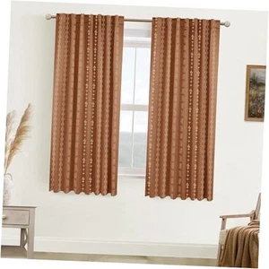Verdunkelung Raum Verdunkelung Vorhänge 63 Zoll 50" Breite x 63" Länge (2er Pack) Terrakotta - Bild 1 von 7