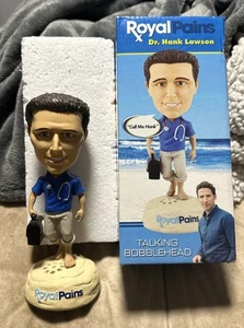 Royal Pains Dr. Hank Lawson Talking Bobbleheads Box USA Network - Picture 1 of 5