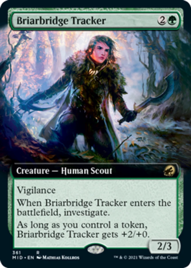 x1 Briarbridge Tracker - Extended Art - Innistrad: Midnight Hunt - NM - MTG - Image 1 of 1