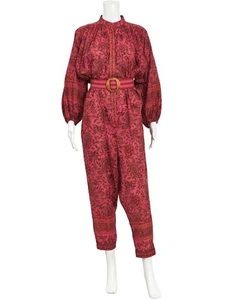 ZIMMERMANN Edie Belted Jumpsuit AU 12 - Used Good Condition - Picture 1 of 1