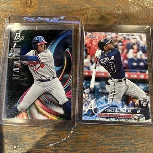 25 Card Ronald Acuna Jr 2018 Topps Bowman Rookie Lot Heritage Chrome Debut - Picture 1 of 6
