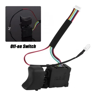 Black Off-on Switch 9 Wire Wrench Switch New Trigger Button Power Tool - Picture 1 of 12