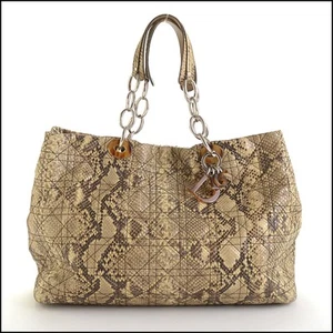 Bolso de Mano de Compras Christian Dior Python Cannage Suave Dama Dior RDC14609 - Imagen 1 de 10