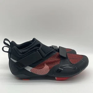 Women Size 7 Nike Superrep Cycle Cycling Shoes Black/Red Hoop Loop CJ0775-008 - Picture 1 of 11