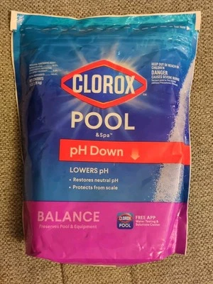 CLOROX Pool&Spa pH Down - Protects Against Eye and Skin Irritation - 5 Lbs