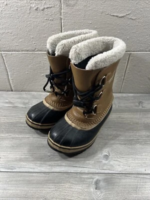 Sorel Yoot Pac Botas de Nieve de Lana Juvenil Talla 1 Forradas Impermeables Zapatos NY1880-259 Foto 1 de 4