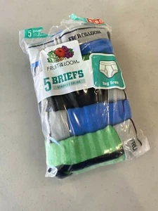 NEU! FRUIT OF THE LOOM Tag Free Slip Unterwäsche 5er Pack, M (10-12) - Multi - Bild 1 von 8