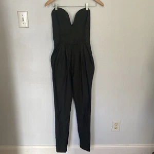 Hot And Delicious Olive Sweetheart Neck Sleeveless Jumpsuit Cocktail M - Picture 1 of 10