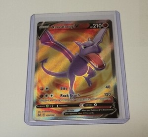 Aerodactyl V 179/196 - Lost Origin Ultra Rare Holo Pokémon Card - NM/M