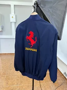 🇮🇹 Vintage 90s Ferrari Racing Bomber Jacket Formula Uno F1 size XL/XXL - Picture 1 of 11