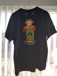 Gildan Men's Marine Corps MCAS Sergeants Major Large T-shirt - Picture 1 of 5