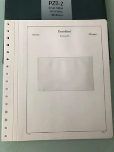 70 KABE Blätter für 10er-Bogen PZB/2 (138x82mm) Zehnerbogen ZB Albumblätter/SK - Bild 1 von 2