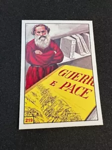 1980 Panini Uomo Illustri (Uomini Illustri) #219 LEVTOLSTO NM - Foto 1 di 2