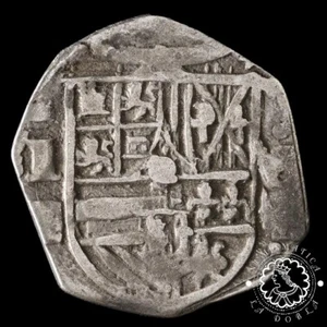 1595 - 1 REAL - Felipe II - SEGOVIA I - MBC - Muy rara - Picture 1 of 3