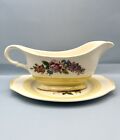 Candle Light American Limoges Vintage Gravy Boat And Plate