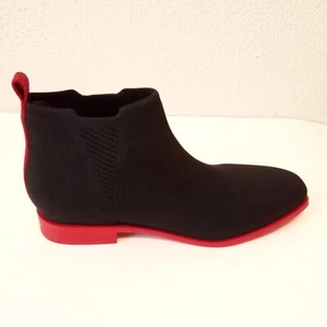Botas Vivaia Repet Top Mujer Tejido Negro Rojo Suela Planas Tobillo Talla 42 - Imagen 1 de 16