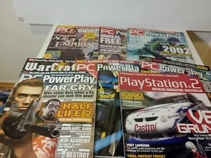 7 X PC Power play Magazines + 1 PS2 Magazine + 9 Games CDs Bulk Buy Take The Lot - Picture 1 of 9