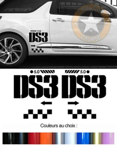 2 X LOGOS POUR DS3 5.0 CITROEN RACING RALLYE 35cmX30cm AUTOCOLLANT STICKER DA181 - Foto 1 di 1