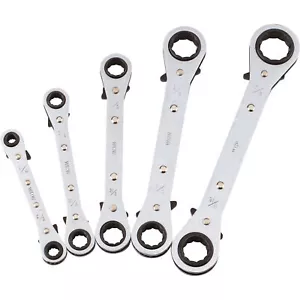 Ironton Ratcheting Box End Wrench Set, 5-Pc., SAE - Picture 1 of 4